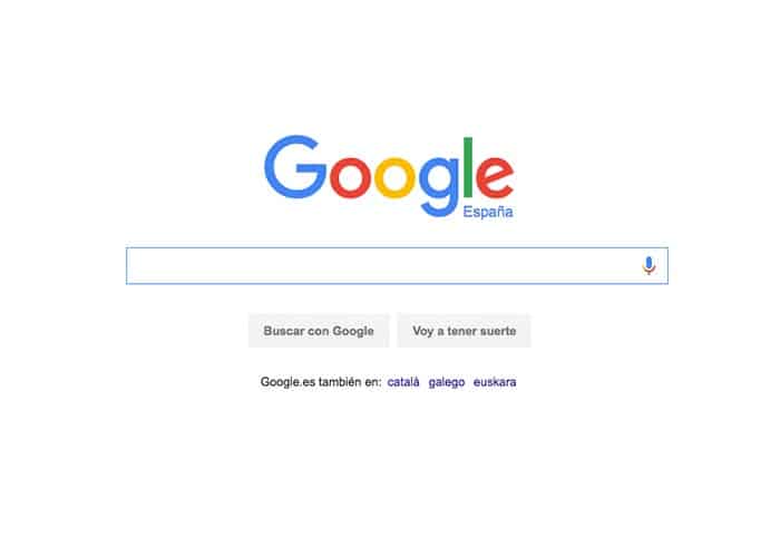 Captura buscador Google España